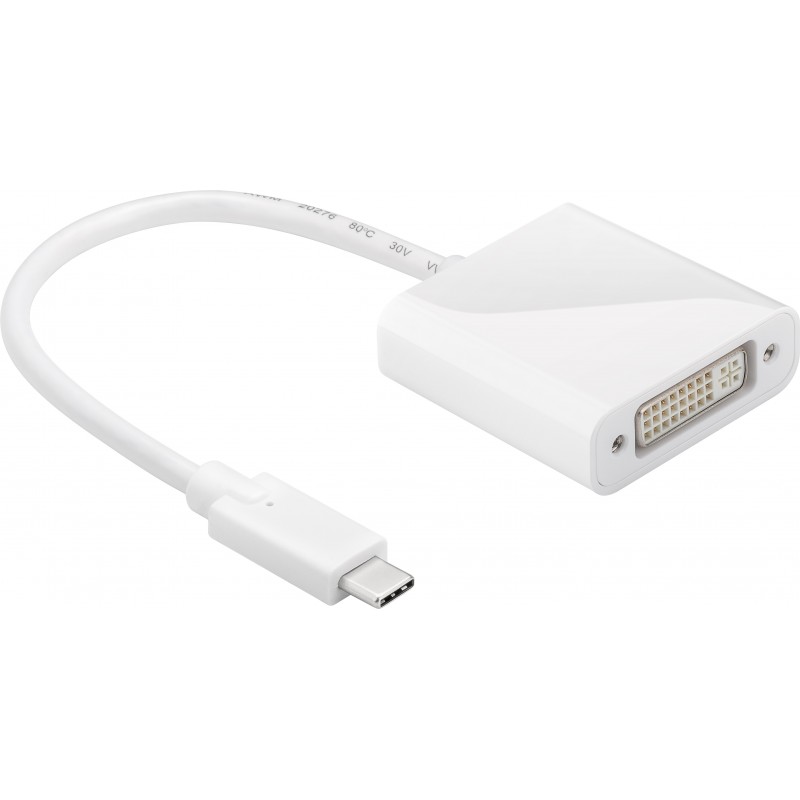 ADAPTADOR USB C M - DVI H BLANCO 15cm