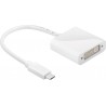 ADAPTADOR USB C M - DVI H BLANCO 15cm