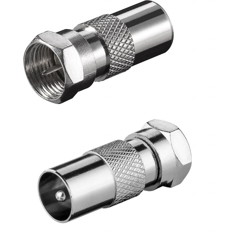 ADAPTADOR F MACHO PAL MACHO COBRE