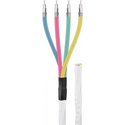 CABLE 4 x RG59 (4 COAXIALES 75Ohm)BLANCO