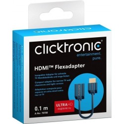 CABLE HDMI M-H 0,1M 4K@60 CLICKTRONIC