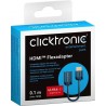 CABLE HDMI M-H 0,1M 4K@60 CLICKTRONIC