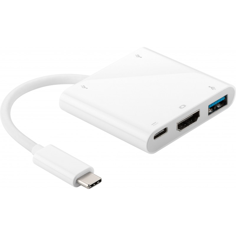 ADAPTADOR USB C M-HDMI H+3USB3.0+USB C