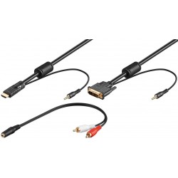 CABLE HDMI M-DVI-D 18+1 M...