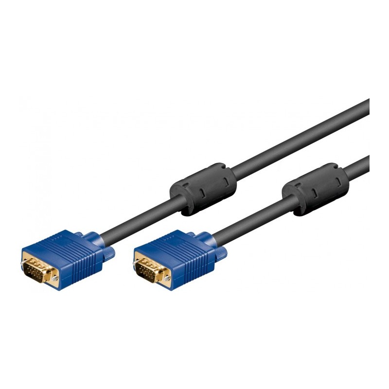 CABLE VGA M-M 3MTS CARCASA AZUL