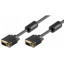CABLE VGA M-M 5MTS NEGRO CON FERRITAS