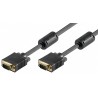 CABLE VGA M-M 5MTS NEGRO CON FERRITAS