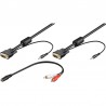 CABLE VGA M-M + AUDIO 5MTS NEGRO
