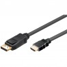 CABLE DISPLAYPORT M-HDMI MACHO 1M V.1.2