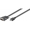 CABLE HDMI M-DVI-D 18+1 M 10MTS NIKEL