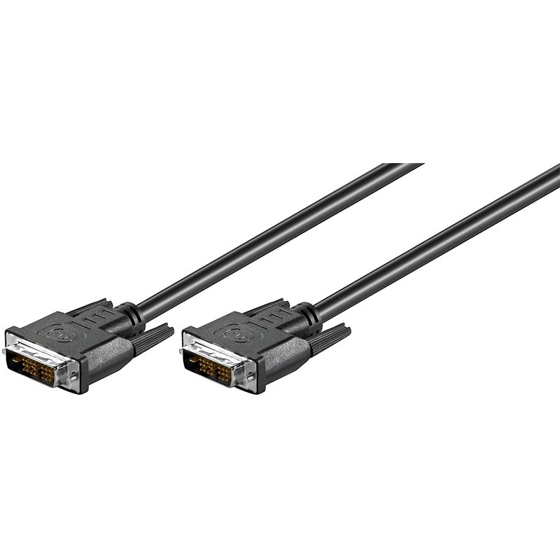 CABLE DVI-D (18+1) M-M 2MTS NEGRO
