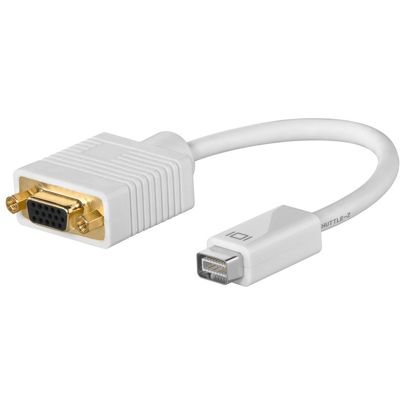ADAPTADOR MINI DVI M-VGA H 15cm BLANCO