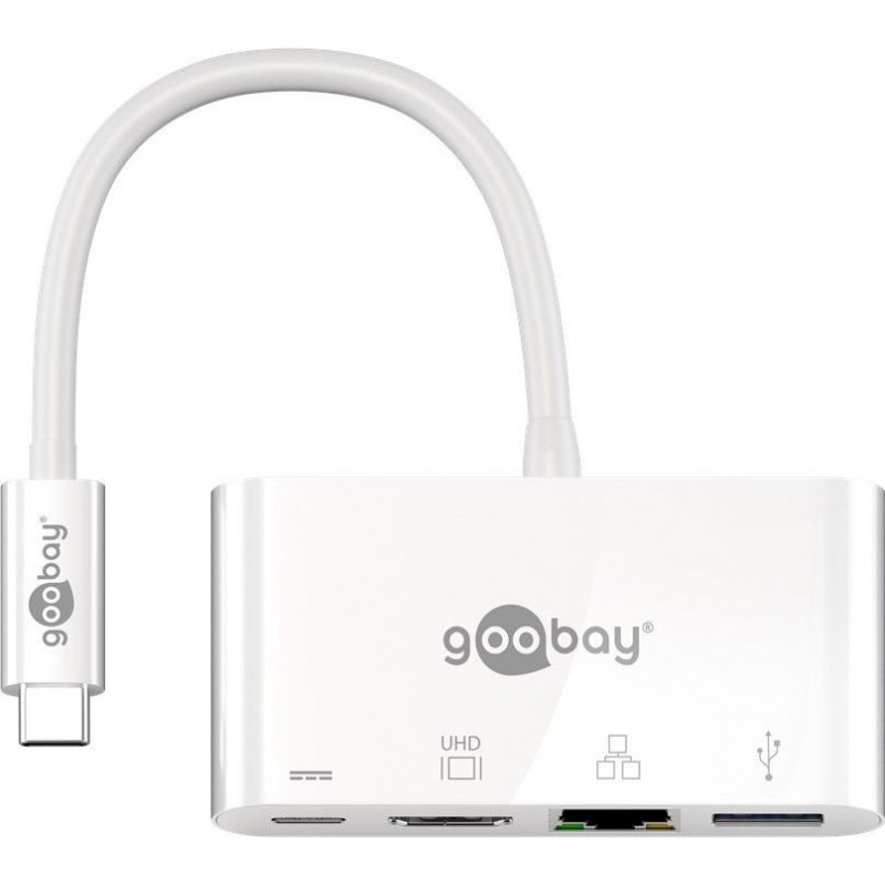 ADAPTADOR USB C M-HDMI H+RJ45+USB3.0+C