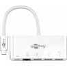 ADAPTADOR USB C M-RJ45 H+3xUSB 3.0+C 15c
