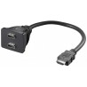 CABLE DUPLICADOR HDMI 1/Mx2/H NIKEL 10cm