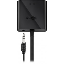 ADAPTADOR HDMI M a VGA H+AUDIO 15cm NEGR