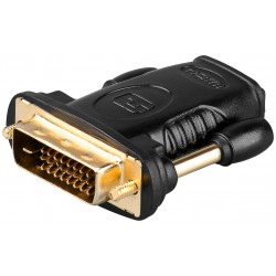 ADAPTADOR HDMI HEMBRA-DVI-D MACHO ORO