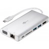 ADAPTADOR USB C M-VGA+HDMI+RJ45+2XUSB+1C