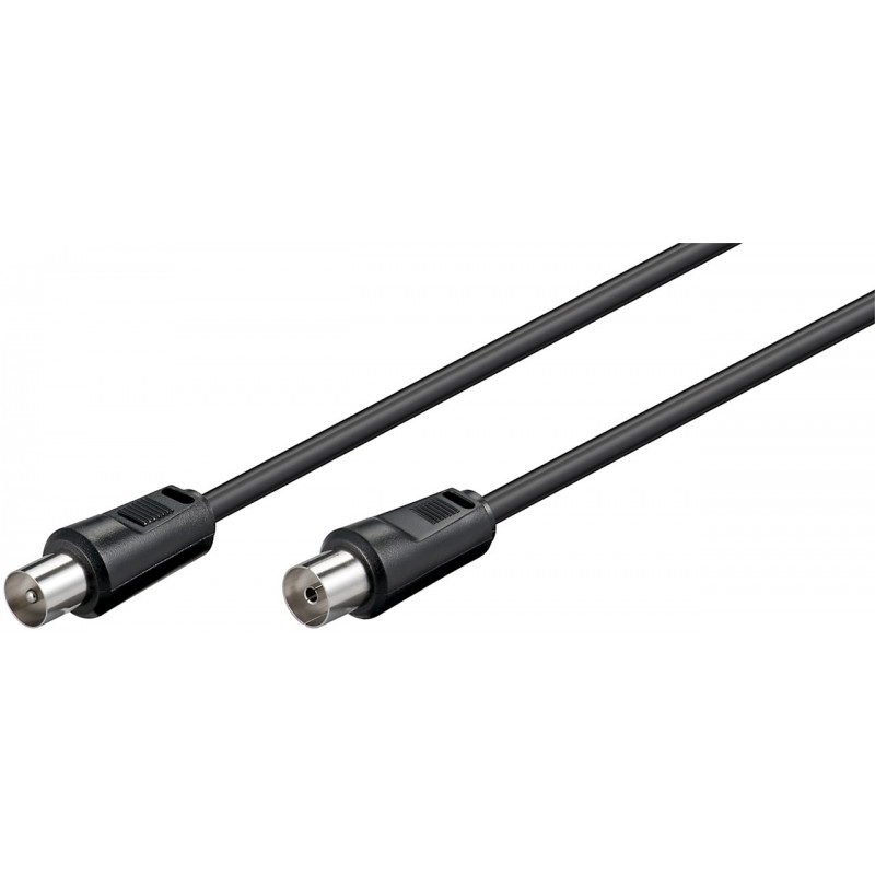 CABLE ANTENA MACHO HEMBRA 20M NEGRO RECT