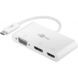 ADAPTADOR USB C M-VGA+HDMI+DP