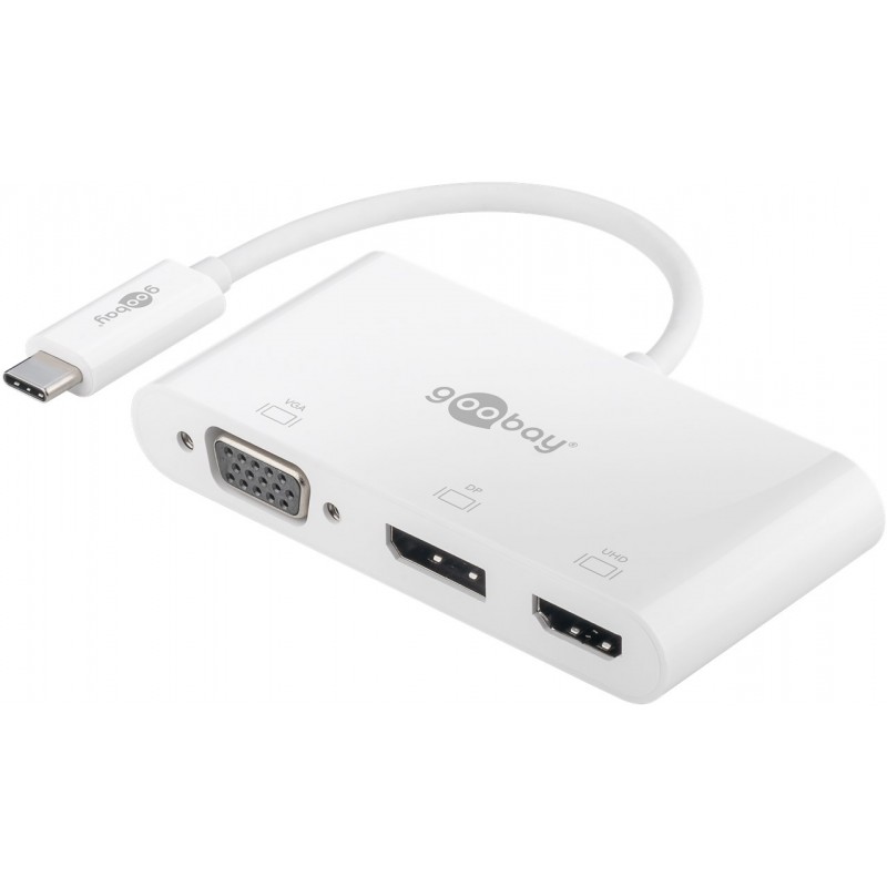 ADAPTADOR USB C M-VGA+HDMI+DP