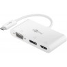 ADAPTADOR USB C M-VGA+HDMI+DP