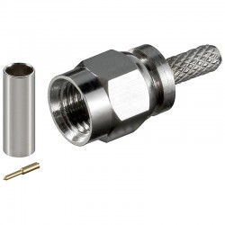 CONECTOR SMA MACHO RG174 LMR100 CRIMPAR