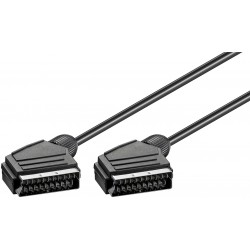 CABLE EUROCONECTOR 21P M-M 1,5M NEGRO