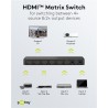 SWITCH HDMI 4 ENTRADAS 2 SALIDAS+MANDO4K