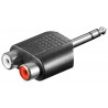 ADAPTADOR JACK M 6,3mm ESTEREO-2xRCA H