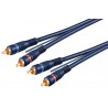 CABLE 2xRCA M-M 5MTS AZUL HQ + HILO CONT