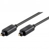 CABLE AUDIO TOSLINK M-M 2MTS NEGRO