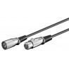 CABLE AUDIO XLR3 M-H 2MTS NEGRO