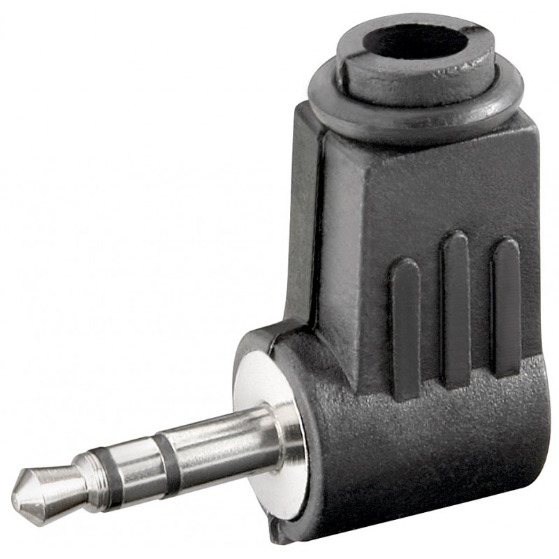 CONECTOR MINIJACK M 3,5mm ST CODO 90º