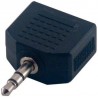 ADAPTADOR MINIJACK "Y" M-H-H 3,5mm NIKEL