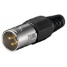 CONECTOR XLR3 MACHO AEREO NIKEL PLAS W