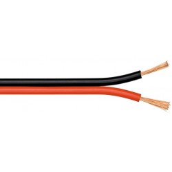 CABLE PARALELO PLASTICO ROJO/NEGRO2X0,75