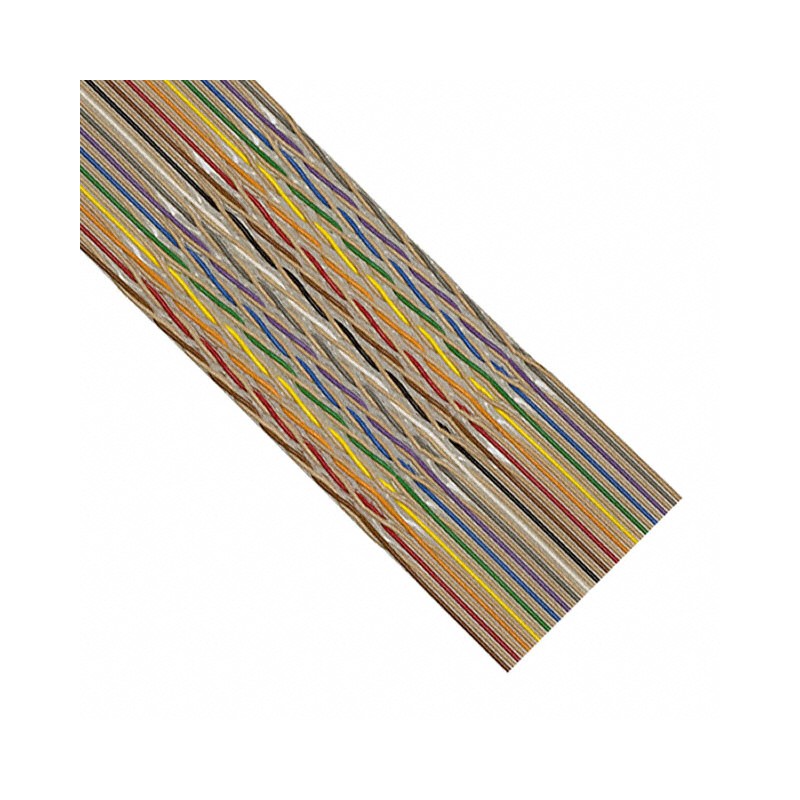 CABLE PLANO TWISTEADO COLORES 20 VIAS BA