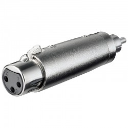 ADAPTADOR XLR3 HEMBRA-RCA MACHO