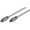 CABLE AUDIO TOSLINK M-M 5MTS GRIS HQ