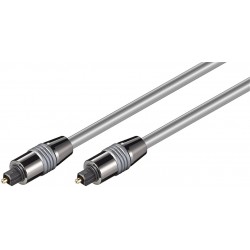 CABLE AUDIO TOSLINK M-M 10MTS GRIS HQ