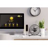 VENTILADOR 8" 22cm DE MESA USB NEGRO