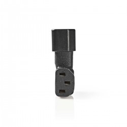ADAPTADOR C13-C14 CODO 90º NEGRO 90º