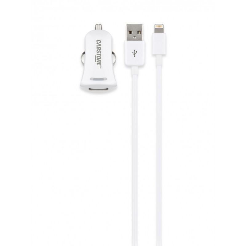 ALIMENTADOR MECHERO USB 2,1A+LIGHTNING