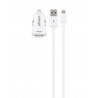 ALIMENTADOR MECHERO USB 2,1A+LIGHTNING