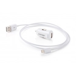 ALIMENTADOR MECHERO USB 2,1A+LIGHTNING