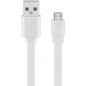 CABLE USB 2.0 M a MICRO USB 1M PLANO BLA
