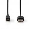 CABLE USB A/M-MINI-B(5P) 3MTS NEGRO