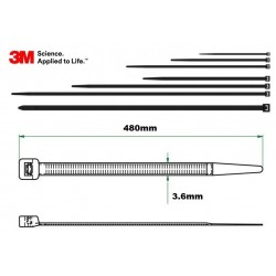 BRIDA 3M 4,5x360 EXTERIOR NEGRA-MARCA 3M