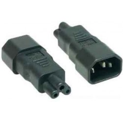 ADAPTADOR C14 MACHO-C5 TREBOL C5 HEMBRA